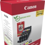 Canon CLI-526 Γνήσιο Photo Value Pack με 4 Μελάνια Εκτυπωτή InkJet Κίτρινο / Κυανό / Ματζέντα / Μαύρο (4540B019)