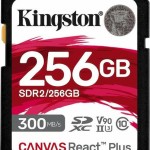 Kingston Canvas React Plus SDXC 256GB Class 10 U3 V90 UHS-II