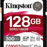 Kingston Canvas React Plus SDXC 128GB Class 10 U3 V90 UHS-II