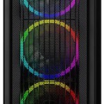 Sharkoon RGB Wave Gaming Midi Tower Κουτί Υπολογιστή με Πλαϊνό Παράθυρο Μαύρο