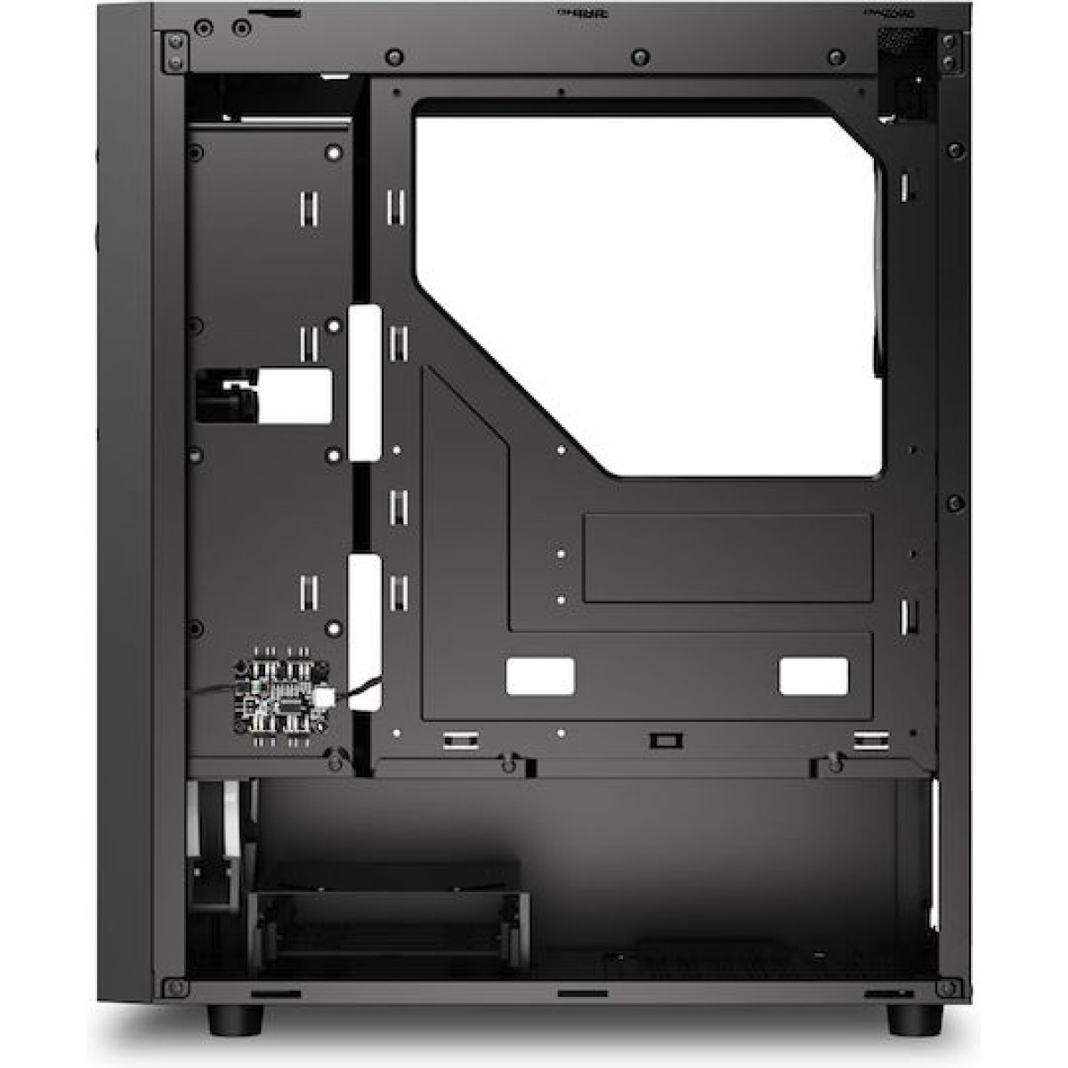 Sharkoon RGB Wave Gaming Midi Tower Κουτί Υπολογιστή με Πλαϊνό Παράθυρο Μαύρο