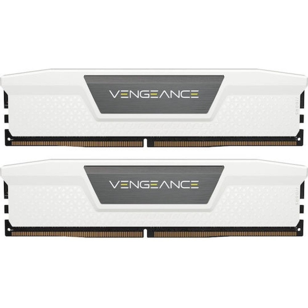 Corsair Vengeance White DDR5 64GB RAM με 2x32GB Modules και Ταχύτητα 5200 για Desktop