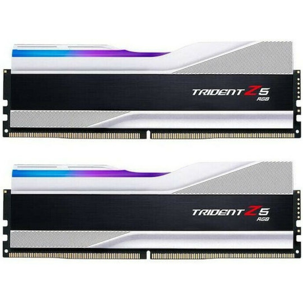 G.Skill Trident Z5 RGB XMP DDR5 32GB RAM με 2x16GB Modules και Ταχύτητα 6000 για Desktop