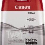 Canon PGI-520 Γνήσιο Πακέτο 2 Μελανιών Εκτυπωτή InkJet Μαύρο (2932B012)
