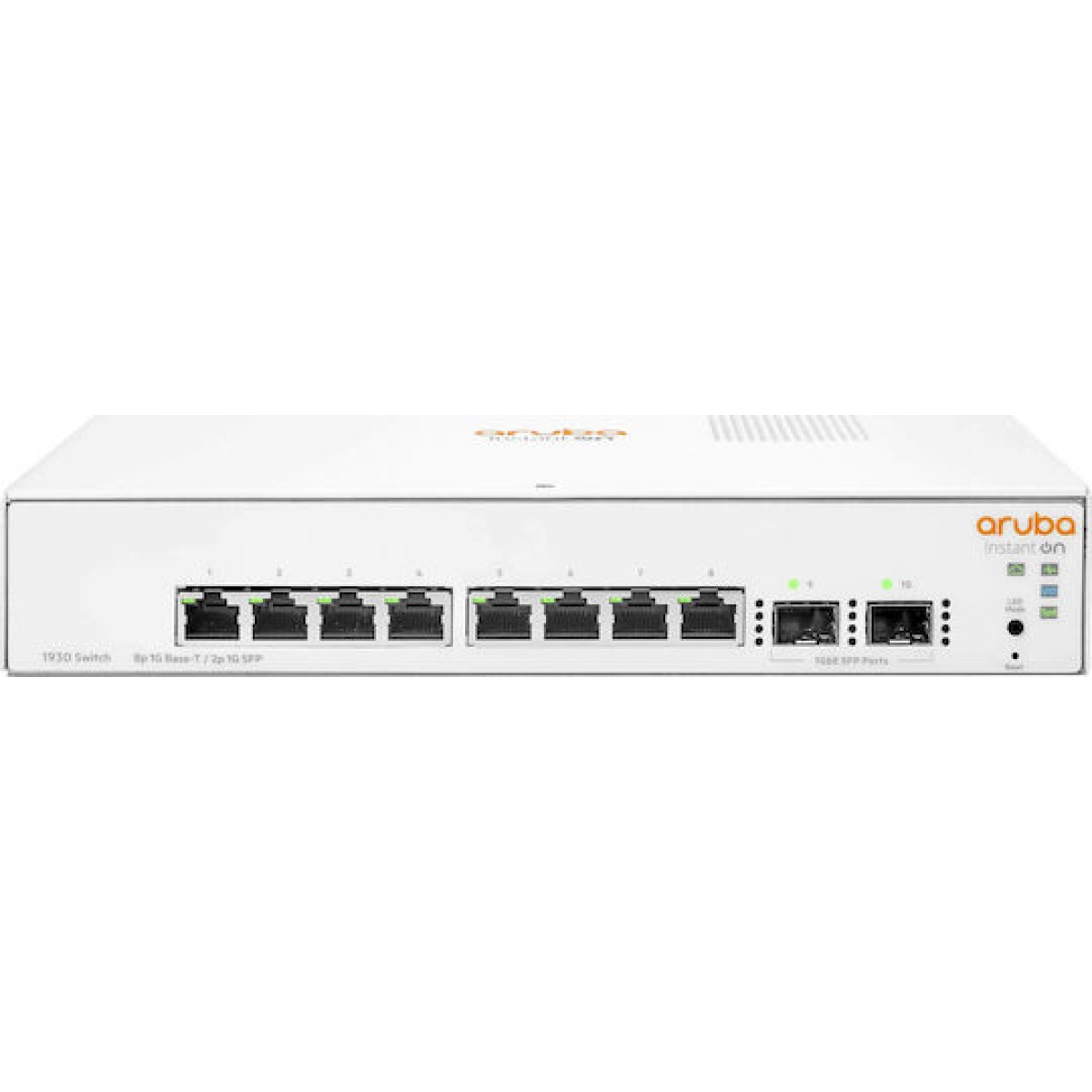 Aruba Instant On 1930 8G 2SFP Managed L3 / L2 Switch με 8 Θύρες Gigabit (1Gbps) Ethernet και 2 SFP Θύρες