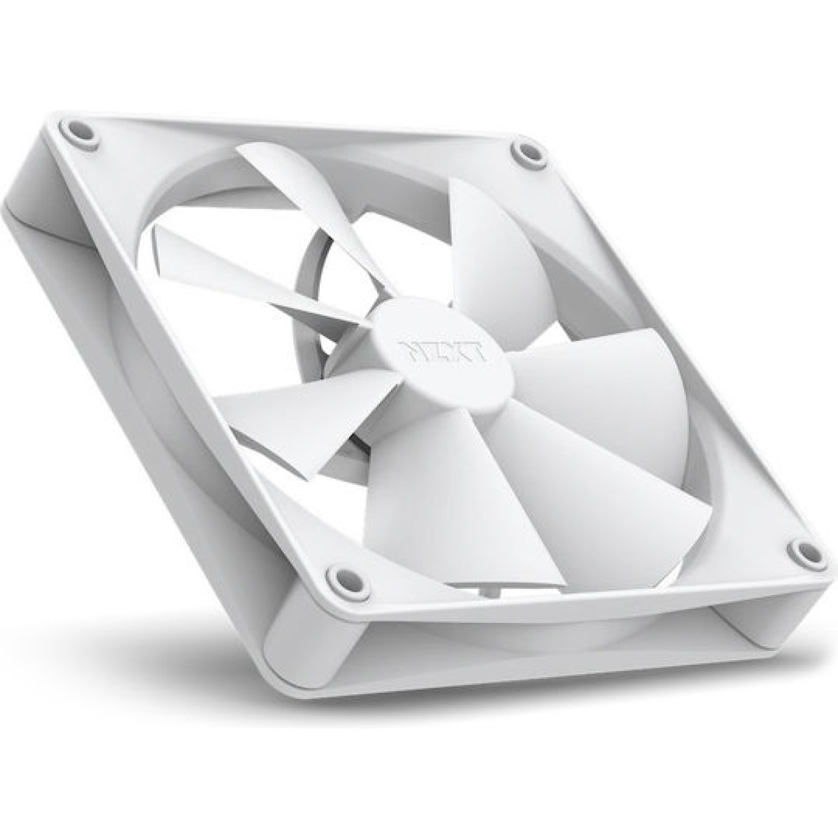 NZXT F140P Case Fan με Λευκό Φωτισμό και Σύνδεση 4-Pin PWM Λευκό
