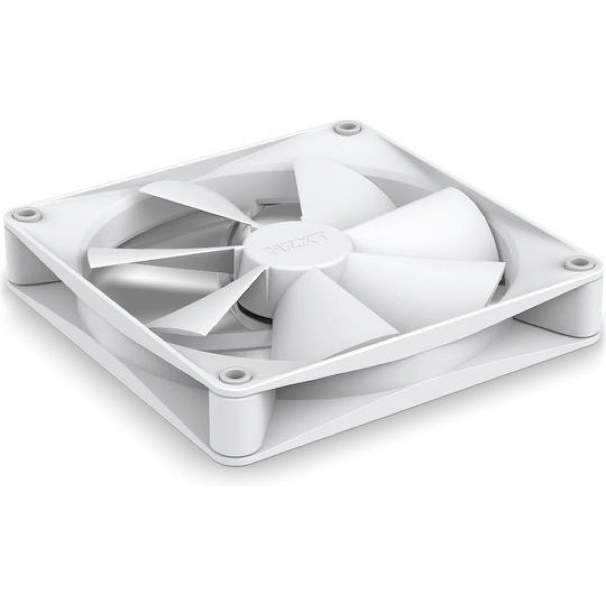 NZXT F140P Case Fan με Λευκό Φωτισμό και Σύνδεση 4-Pin PWM Λευκό