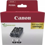 Canon PGI-35 Γνήσιο Πακέτο 2 Μελανιών Εκτυπωτή InkJet Μαύρο (1509B029)