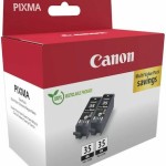 Canon PGI-35 Γνήσιο Πακέτο 2 Μελανιών Εκτυπωτή InkJet Μαύρο (1509B029)