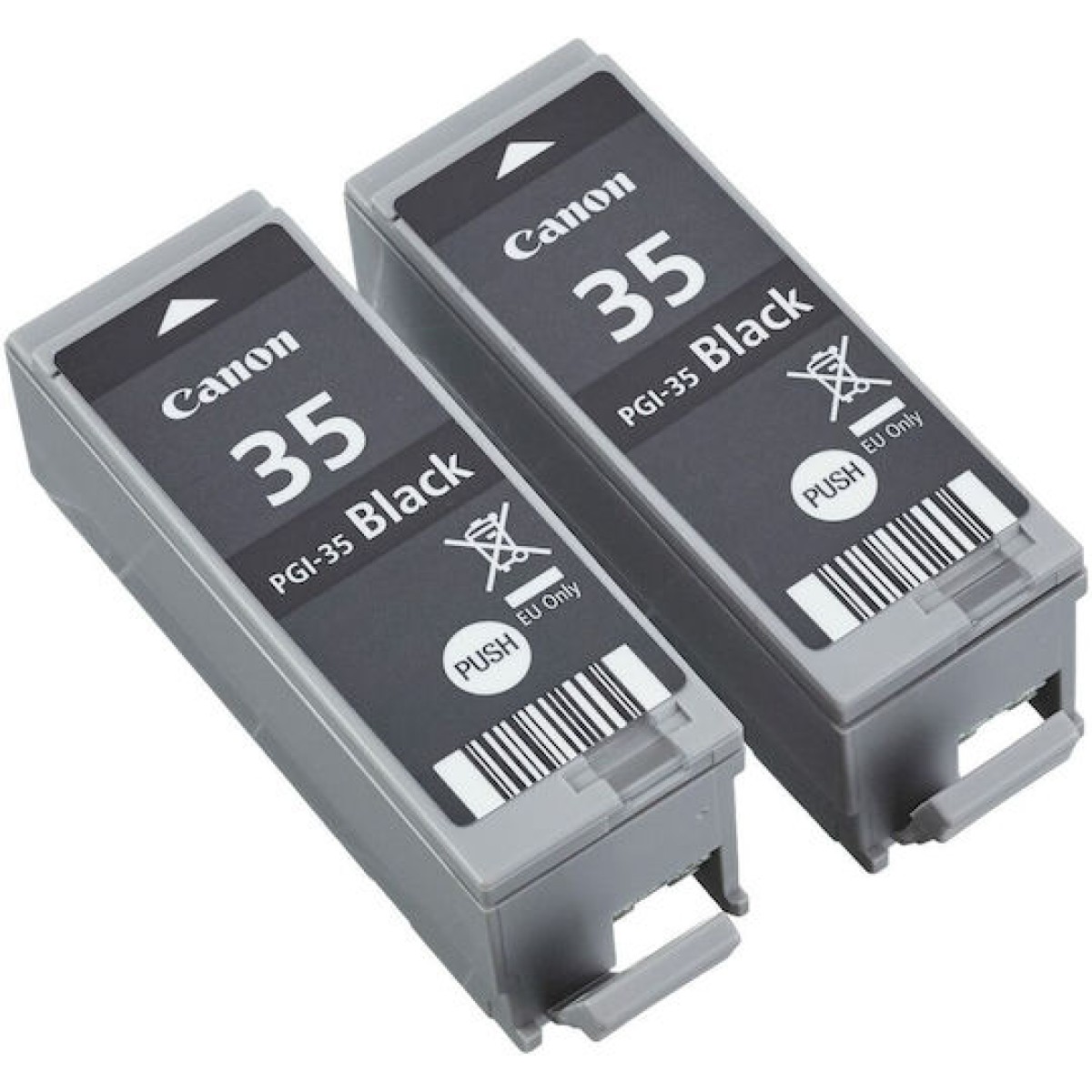 Canon PGI-35 Γνήσιο Πακέτο 2 Μελανιών Εκτυπωτή InkJet Μαύρο (1509B029)