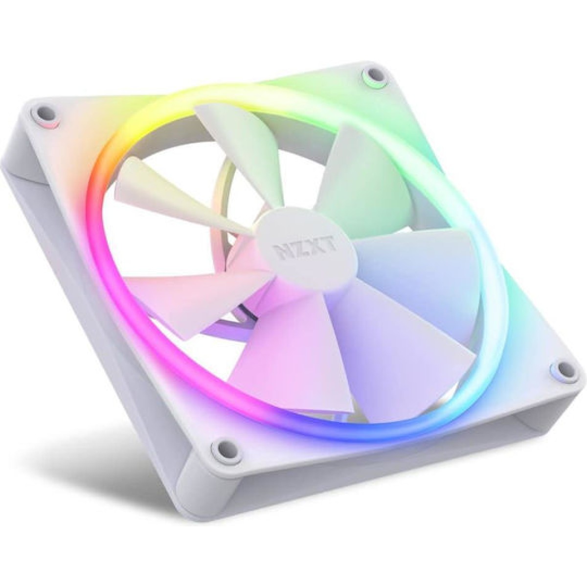 NZXT F140 RGB Case Fan με Σύνδεση 4-Pin PWM Λευκό