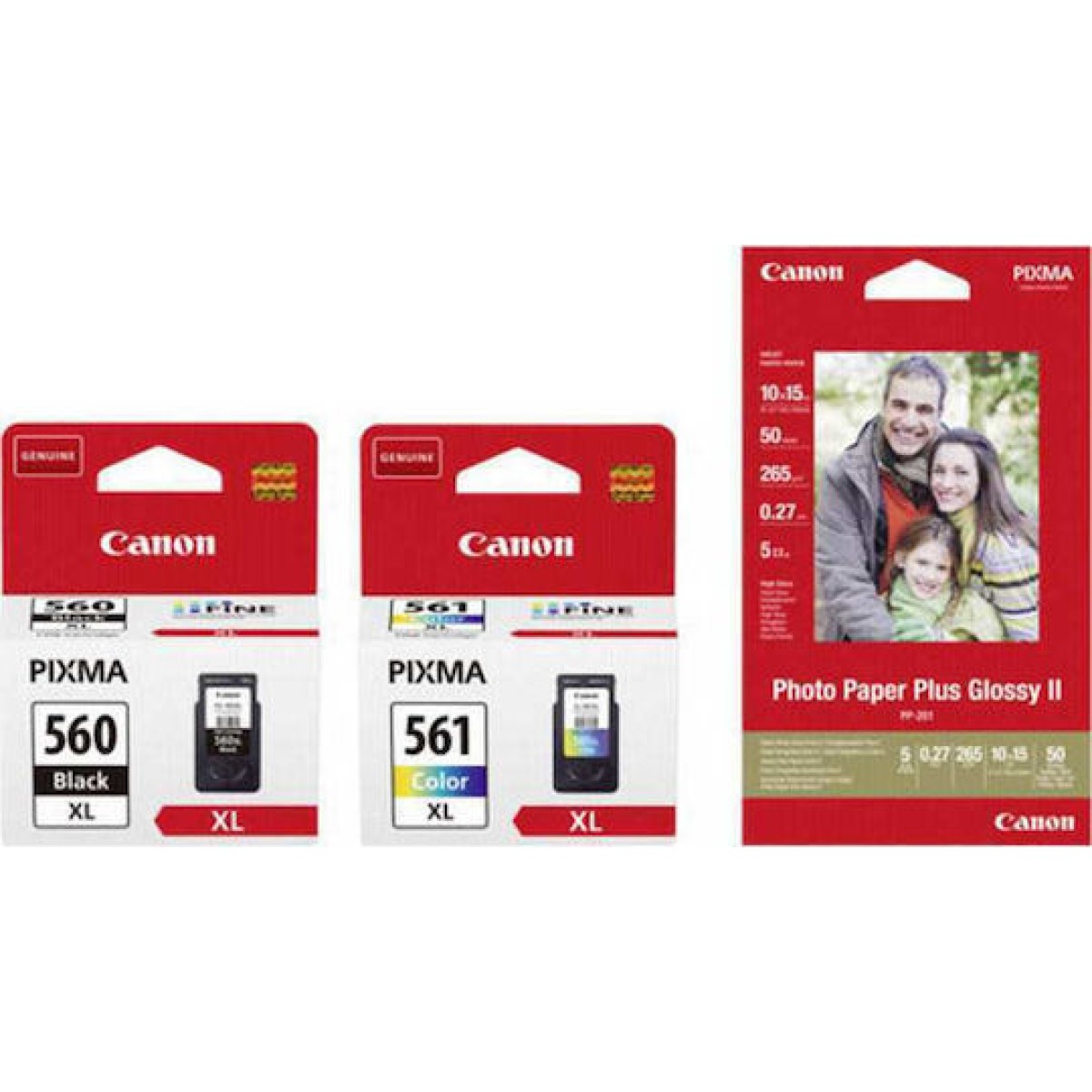 Canon PG-560XL Γνήσιο Photo Value Pack με 1 Μελάνι InkJet Μαύρο (3712C008)