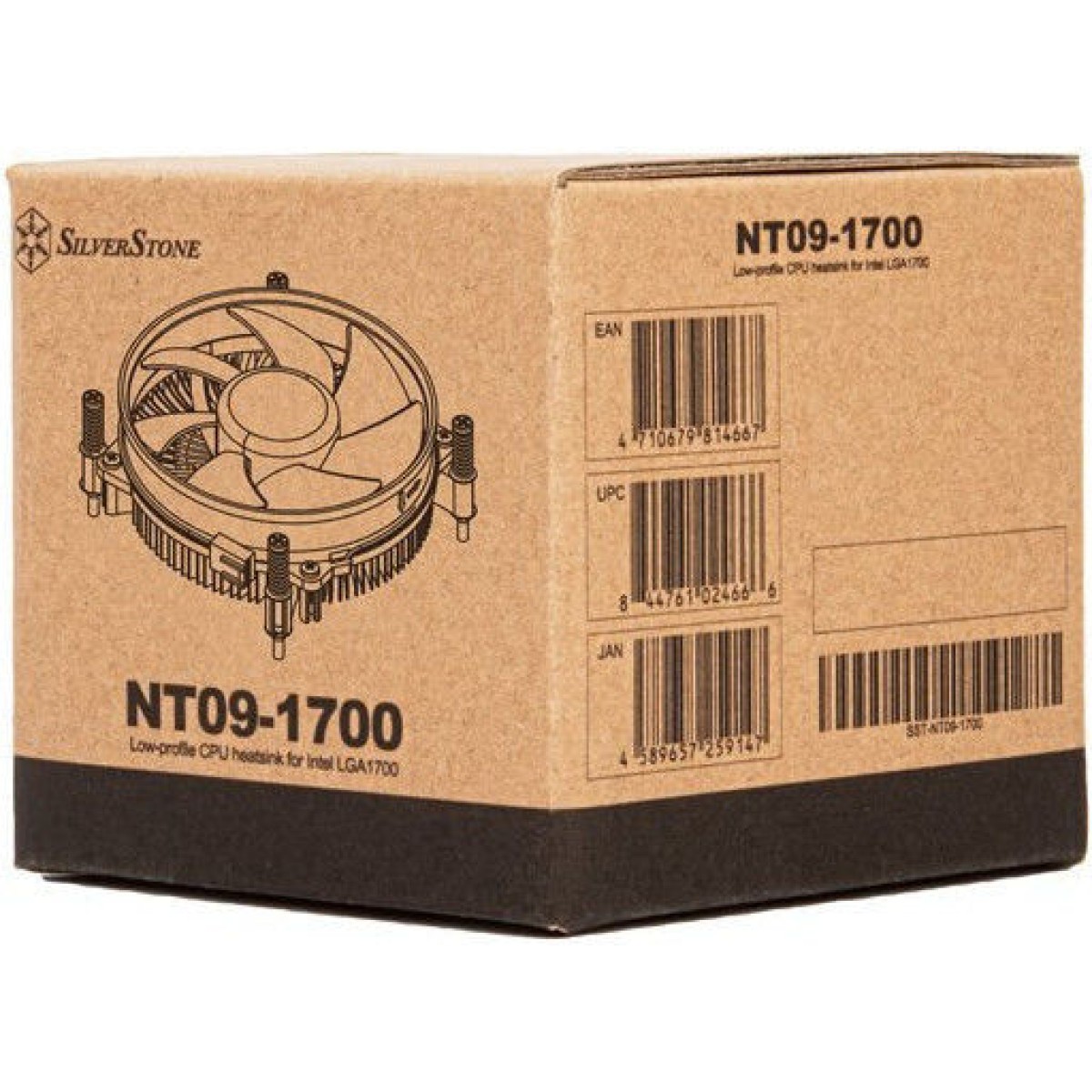 Silverstone NT09-1700 Ψύκτρα Επεξεργαστή για Socket 1700