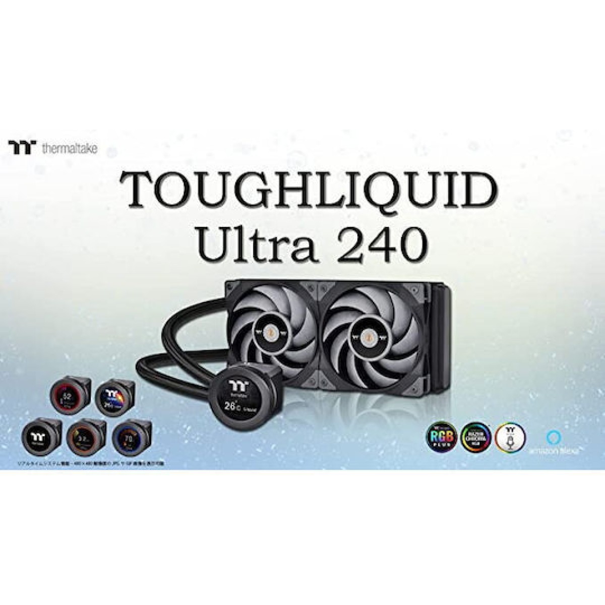 Thermaltake Toughliquid Ultra 240 Sync Υδρόψυξη Επεξεργαστή Διπλού Ανεμιστήρα 120mm για Socket AM4/1200/115x με RGB Φωτισμό