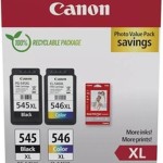 Canon PG-545/CL-546XL Γνήσιο Πακέτο 2 Μελανιών Εκτυπωτή InkJet Μαύρο / Πολλαπλό (Color) (8286B012)