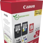 Canon Pg-540 L Cl-541 Xl Γνήσιο Photo Value Pack με 1 Μελάνι InkJet Μαύρο (5224B012)