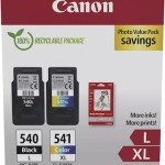 Canon Pg-540 L Cl-541 Xl Γνήσιο Photo Value Pack με 1 Μελάνι InkJet Μαύρο (5224B012)