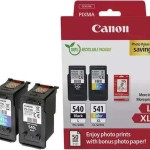 Canon Pg-540 L Cl-541 Xl Γνήσιο Photo Value Pack με 1 Μελάνι InkJet Μαύρο (5224B012)