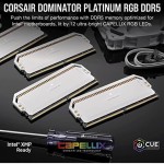Corsair Dominator Platinum RGB DDR5 32GB RAM με 2x16GB Modules και Ταχύτητα 6200 για Desktop
