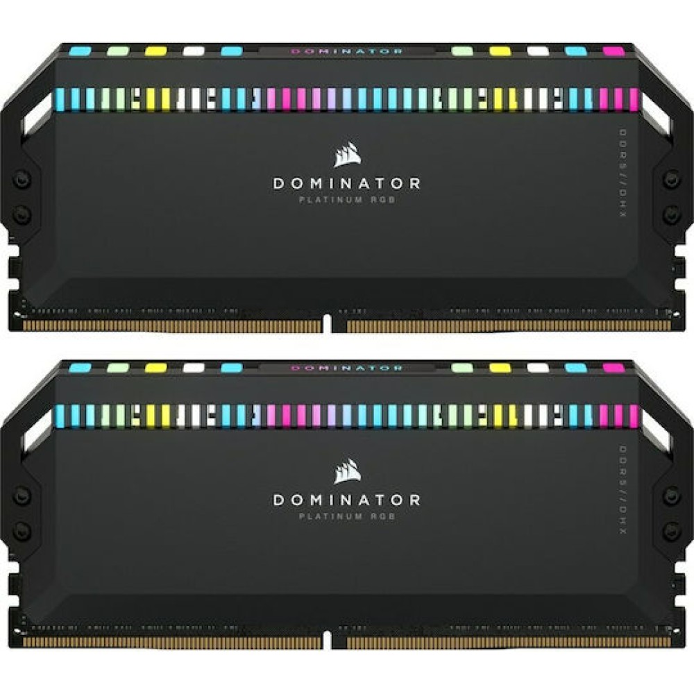 Corsair Dominator Platinum RGB DDR5 64GB RAM με 2x32GB Modules και Ταχύτητα 5600 για Desktop