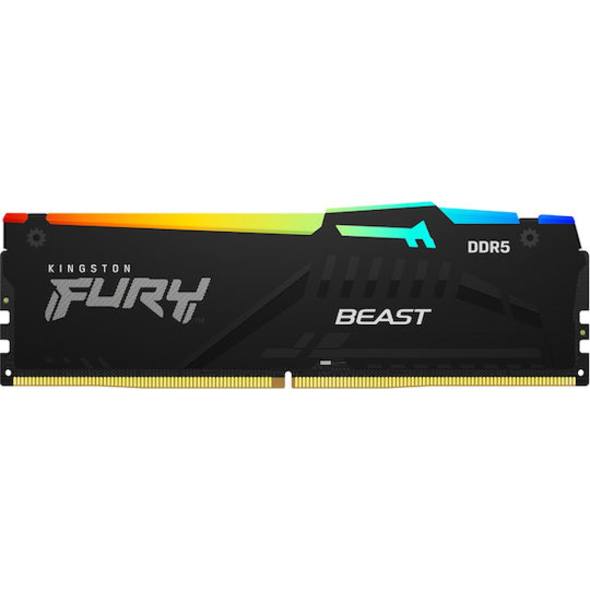 Kingston Fury Beast RGB DDR5 με Module 1x16GB και Ταχύτητα 5200 για Desktop