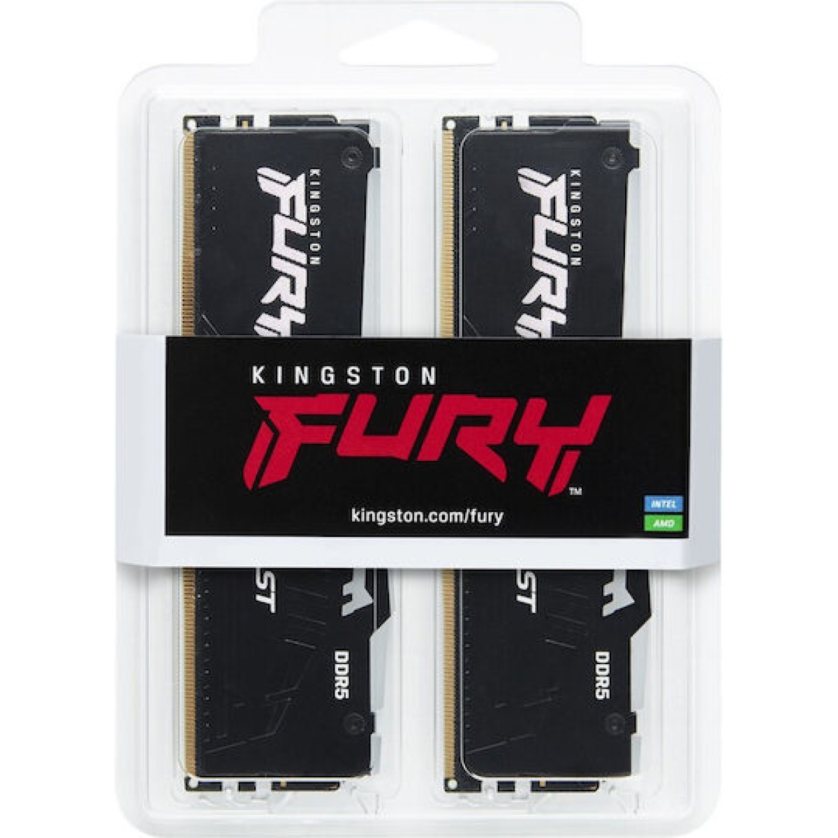 Kingston Fury Beast RGB DDR5 32GB RAM με 2x16GB Modules και Ταχύτητα 5600 για Desktop