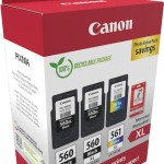 Canon PG-560 XL Γνήσιο Photo Value Pack με 3 Μελάνια Εκτυπωτή InkJet Μαύρο / Πολλαπλό (Color) (3712C012)