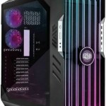 CoolerMaster HAF700 EVO Gaming Full Tower Κουτί Υπολογιστή με Πλαϊνό Παράθυρο και RGB Φωτισμό Titanium Grey