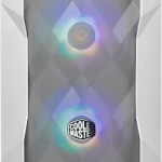 CoolerMaster TD300 MESH Gaming Mini Tower Κουτί Υπολογιστή με Πλαϊνό Παράθυρο και RGB Φωτισμό Λευκό