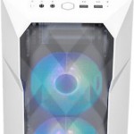 CoolerMaster TD300 MESH Gaming Mini Tower Κουτί Υπολογιστή με Πλαϊνό Παράθυρο και RGB Φωτισμό Λευκό