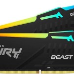 Kingston Fury Beast RGB DDR5 16GB RAM με 2x8GB Modules και Ταχύτητα 5200 για Desktop