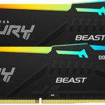 Kingston Fury Beast RGB DDR5 16GB RAM με 2x8GB Modules και Ταχύτητα 5600 για Desktop