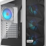 Fractal Design Meshify 2 Compact RGB Gaming Midi Tower Κουτί Υπολογιστή με Πλαϊνό Παράθυρο White TG Clear tint