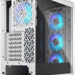 Fractal Design Meshify 2 Compact RGB Gaming Midi Tower Κουτί Υπολογιστή με Πλαϊνό Παράθυρο White TG Clear tint