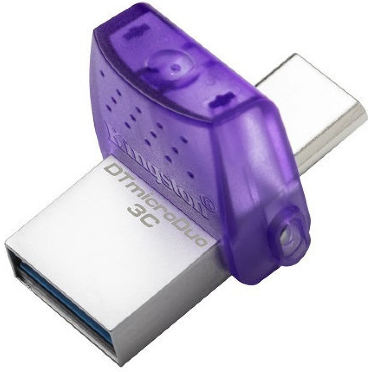 Kingston DataTraveler MicroDuo 3C 128GB USB 3.1 Stick με σύνδεση USB-A & USB-C Μωβ