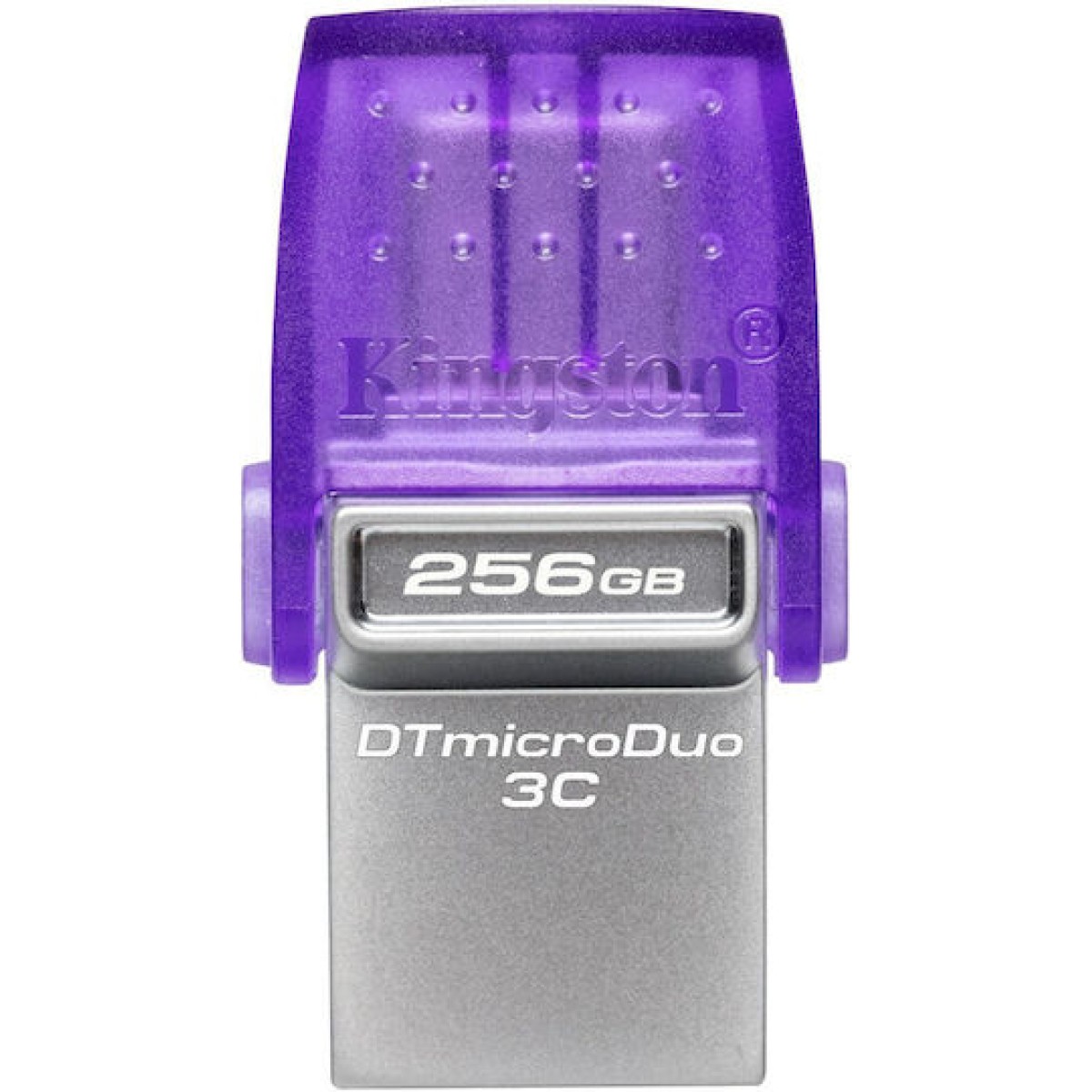 Kingston DataTraveler MicroDuo 3C 256GB USB 3.2 Stick με σύνδεση USB-A & USB-C Μωβ