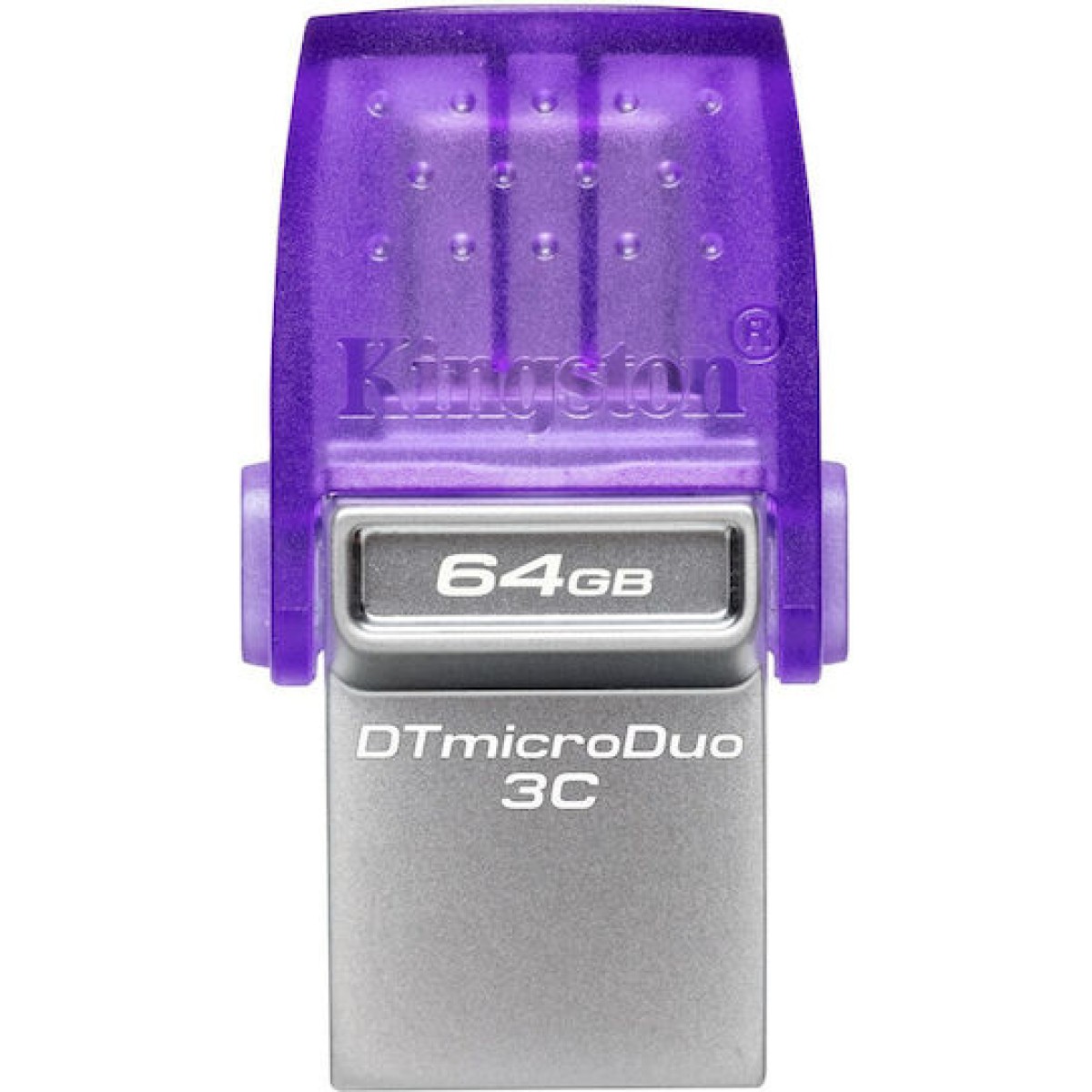 Kingston DataTraveler MicroDuo 3C 64GB USB 3.1 Stick με σύνδεση USB-A & USB-C Μωβ
