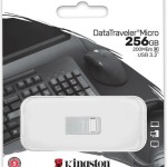 Kingston DataTraveler Micro Gen2 256GB USB 3.2 Stick Ασημί