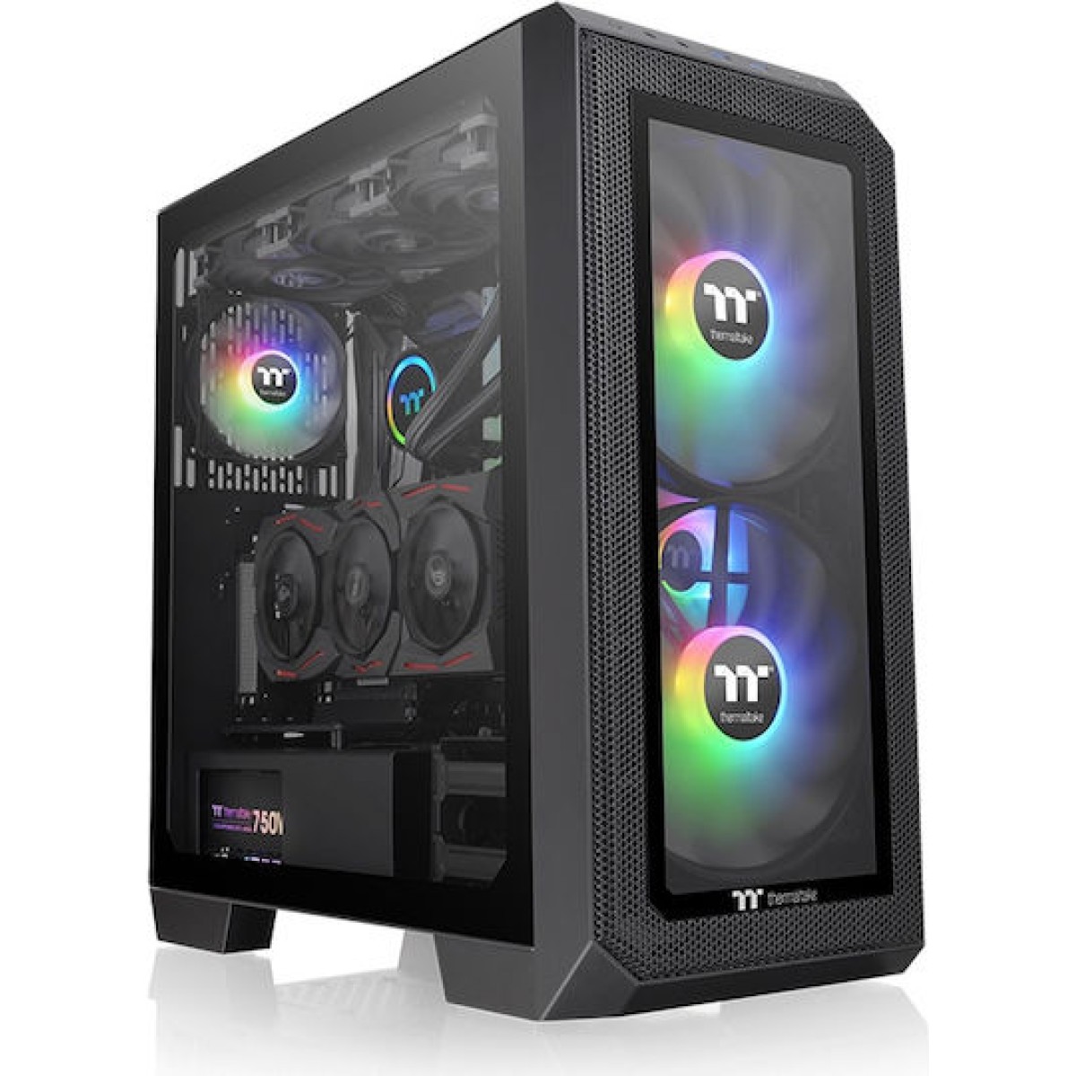 Thermaltake View 300 MX Gaming Midi Tower Κουτί Υπολογιστή με Πλαϊνό Παράθυρο Μαύρο