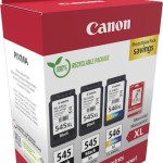 Canon PG-545 XL x2 / CL-546 XL Γνήσιο Photo Value Pack με 3 Μελάνια Εκτυπωτή InkJet Photo Μαύρο / Πολλαπλό (Color) (8286B015)