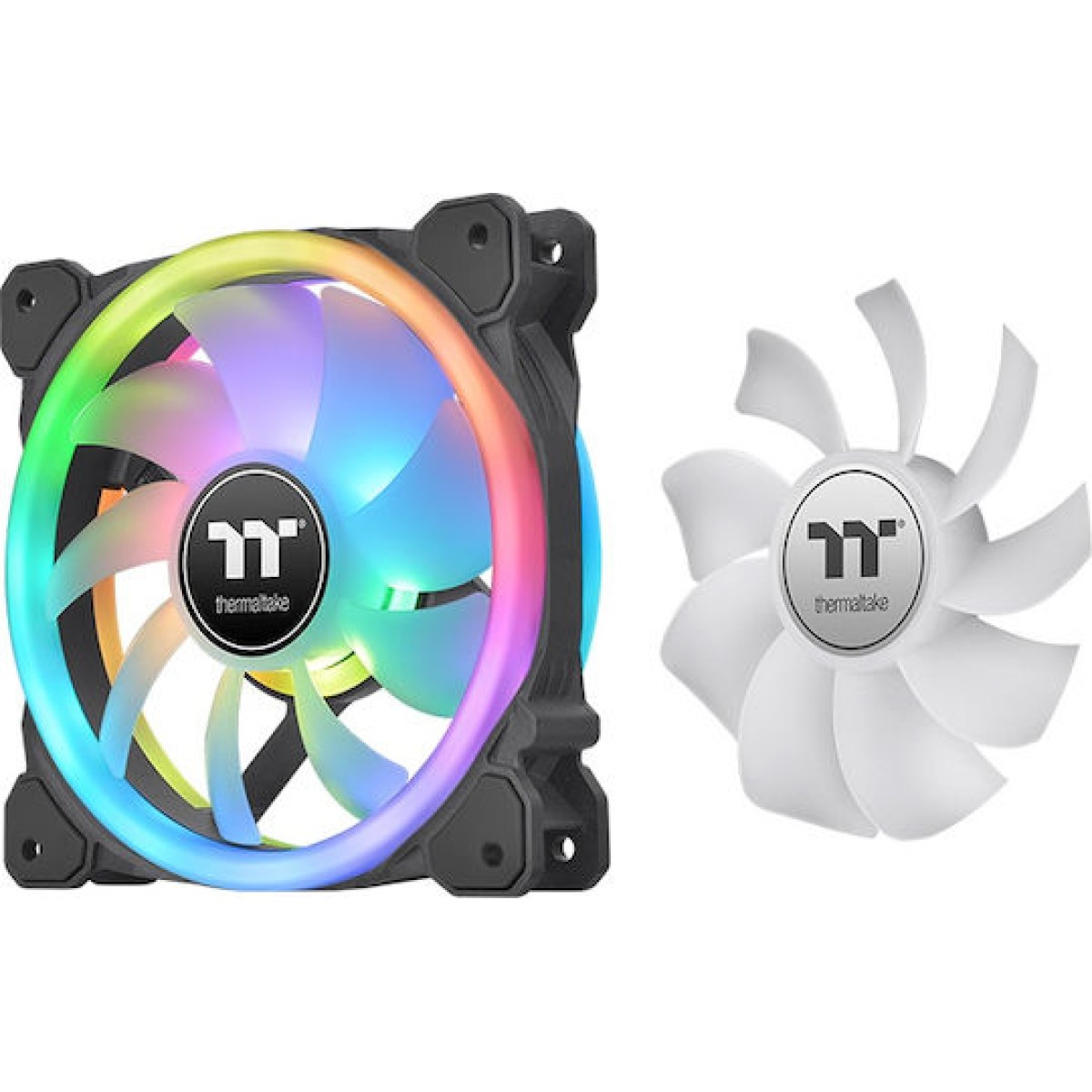 Thermaltake Swafan Case Fan 140mm με RGB Φωτισμό και Σύνδεση 9-Pin 3τμχ Blavk