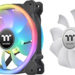 Thermaltake Swafan Case Fan 140mm με RGB Φωτισμό και Σύνδεση 9-Pin 3τμχ Blavk