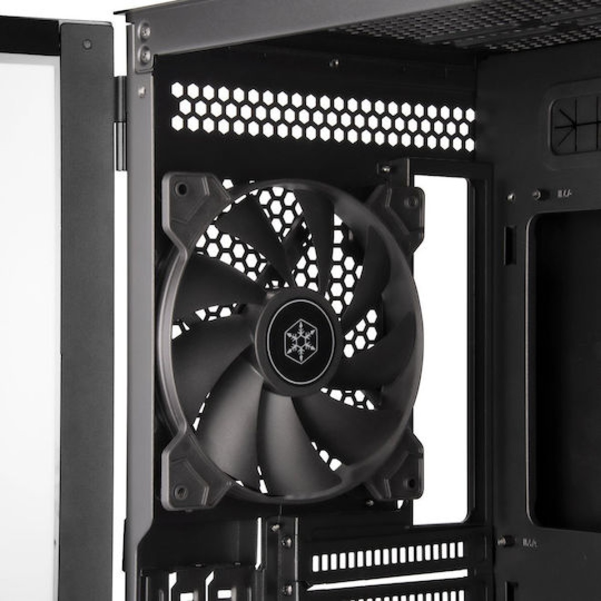 Silverstone Seta H1 Gaming Midi Tower Κουτί Υπολογιστή με Πλαϊνό Παράθυρο και RGB Φωτισμό Μαύρο