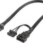 Silverstone Shark Force 120 ARGB Case Fan με Σύνδεση 4-Pin PWM