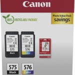 Canon PG-575 / CL-576 Γνήσιο Photo Value Pack με 2 Μελάνια Εκτυπωτή InkJet Μαύρο / Πολλαπλό (Color) (5438C004)