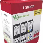 Canon PG-575 XL x2 Γνήσιο Πακέτο 3 Μελανιών Εκτυπωτή InkJet Μαύρο / Πολλαπλό (Color) (5437C004)