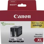 Canon PGI-2500XL Γνήσιο Πακέτο 2 Μελανιών Εκτυπωτή InkJet Μαύρο (9254B011)
