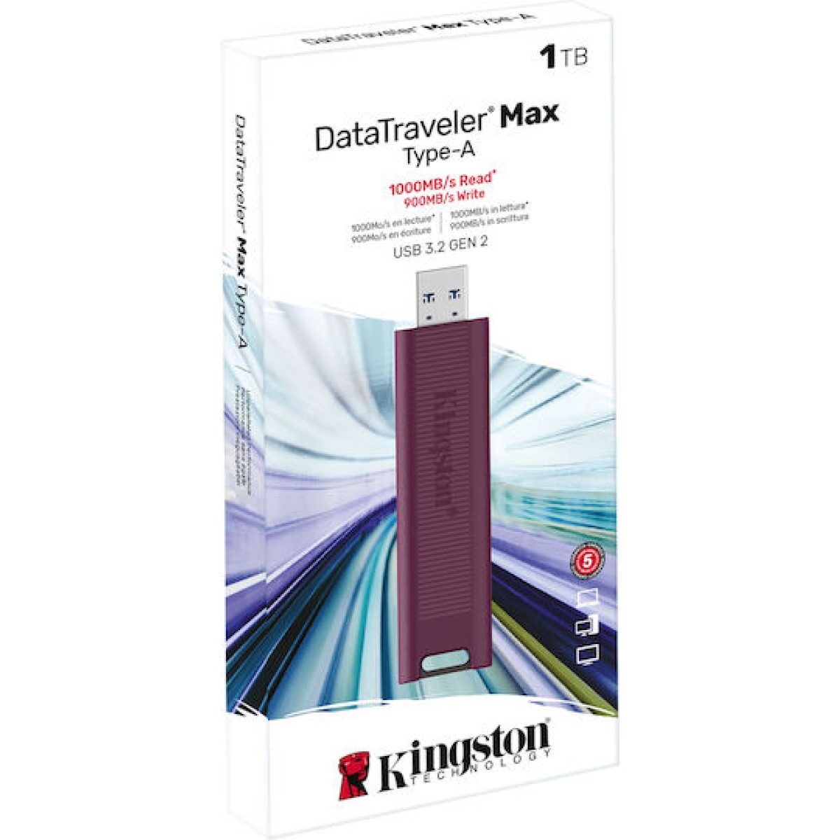 Kingston DataTraveler Max 1TB USB 3.2 Stick Κόκκινο