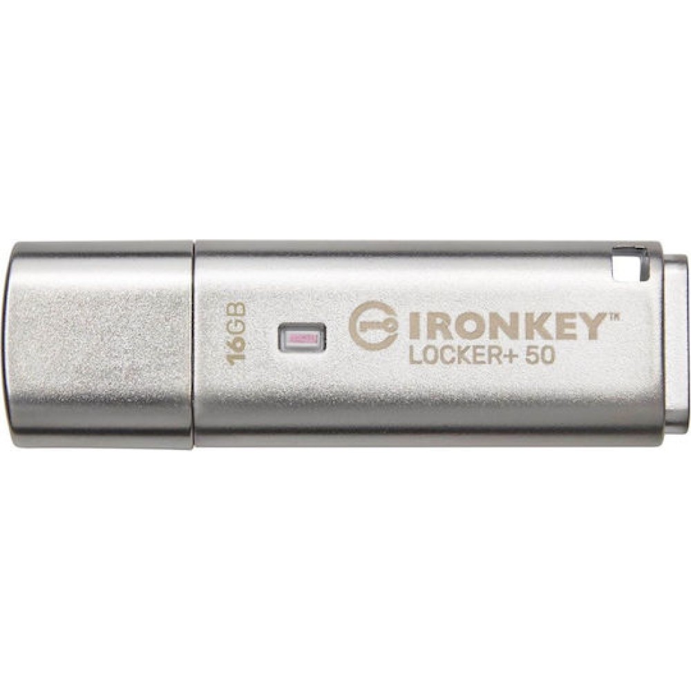 Kingston IronKey Locker+ 50 32GB USB 3.2 Stick Ασημί