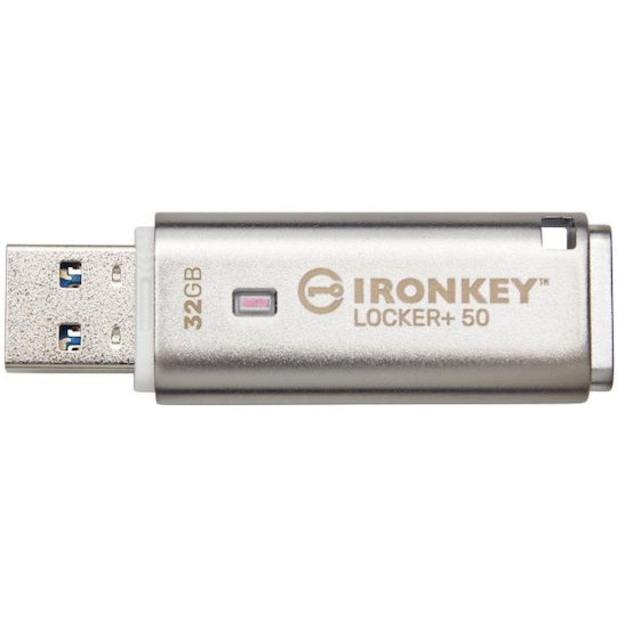 Kingston IronKey Locker+ 50 32GB USB 3.2 Stick Ασημί